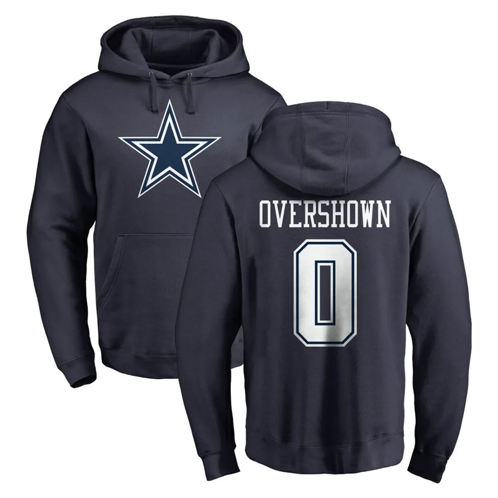 Elroe D.Cowboys #0 DeMarvion Overshown Player Navy Pullover Hoodies Limited Stitched Jerseys