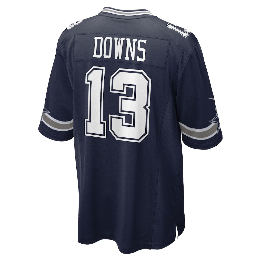 Elroe D.Cowboys #13 Caleb Downs Navy 2026 Draft First Round Pick No. 11 Team Game Stitched Jerseys