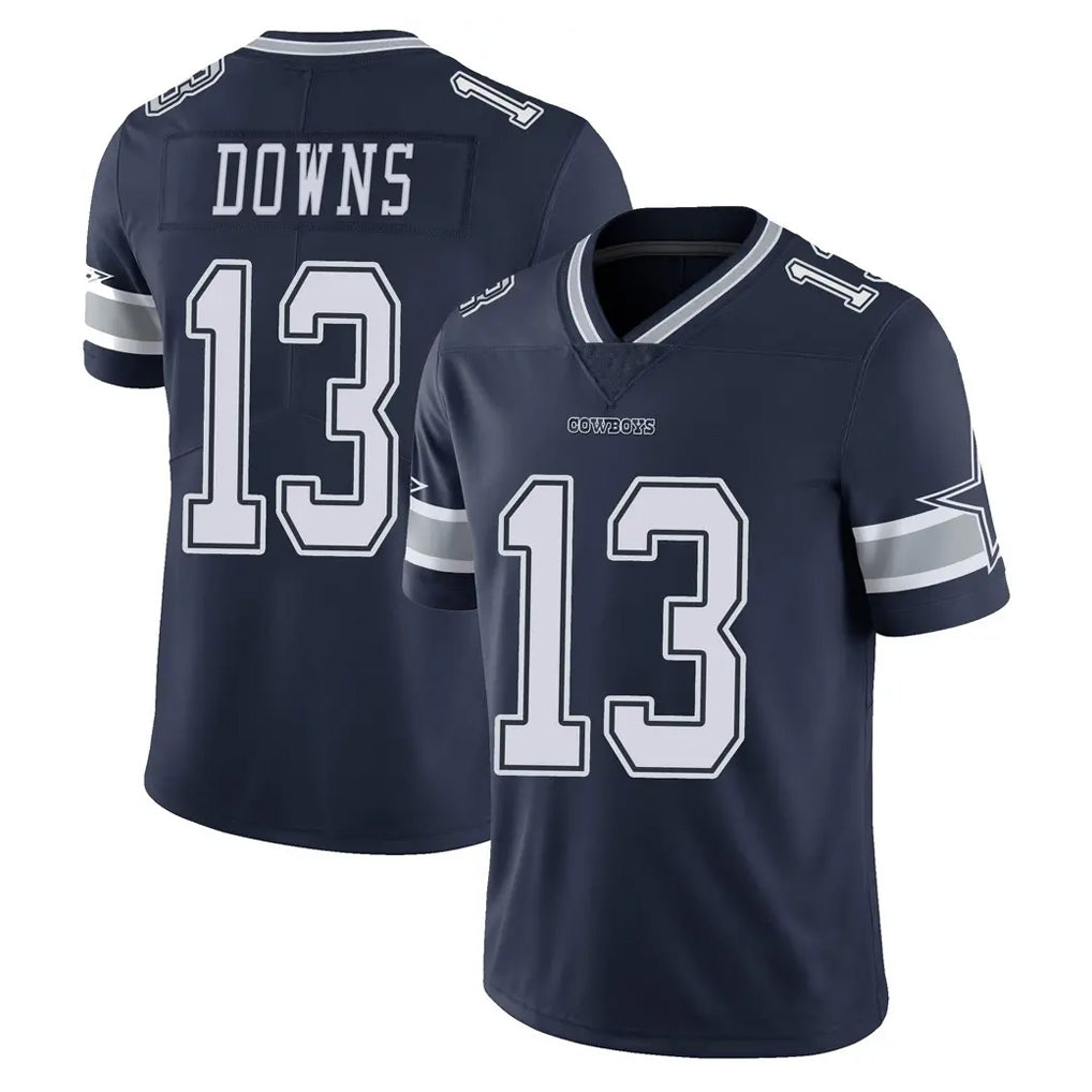 Elroe D.Cowboys #13 Caleb Downs Player Navy Vapor Untouchable Limited Home Game Stitched Jerseys