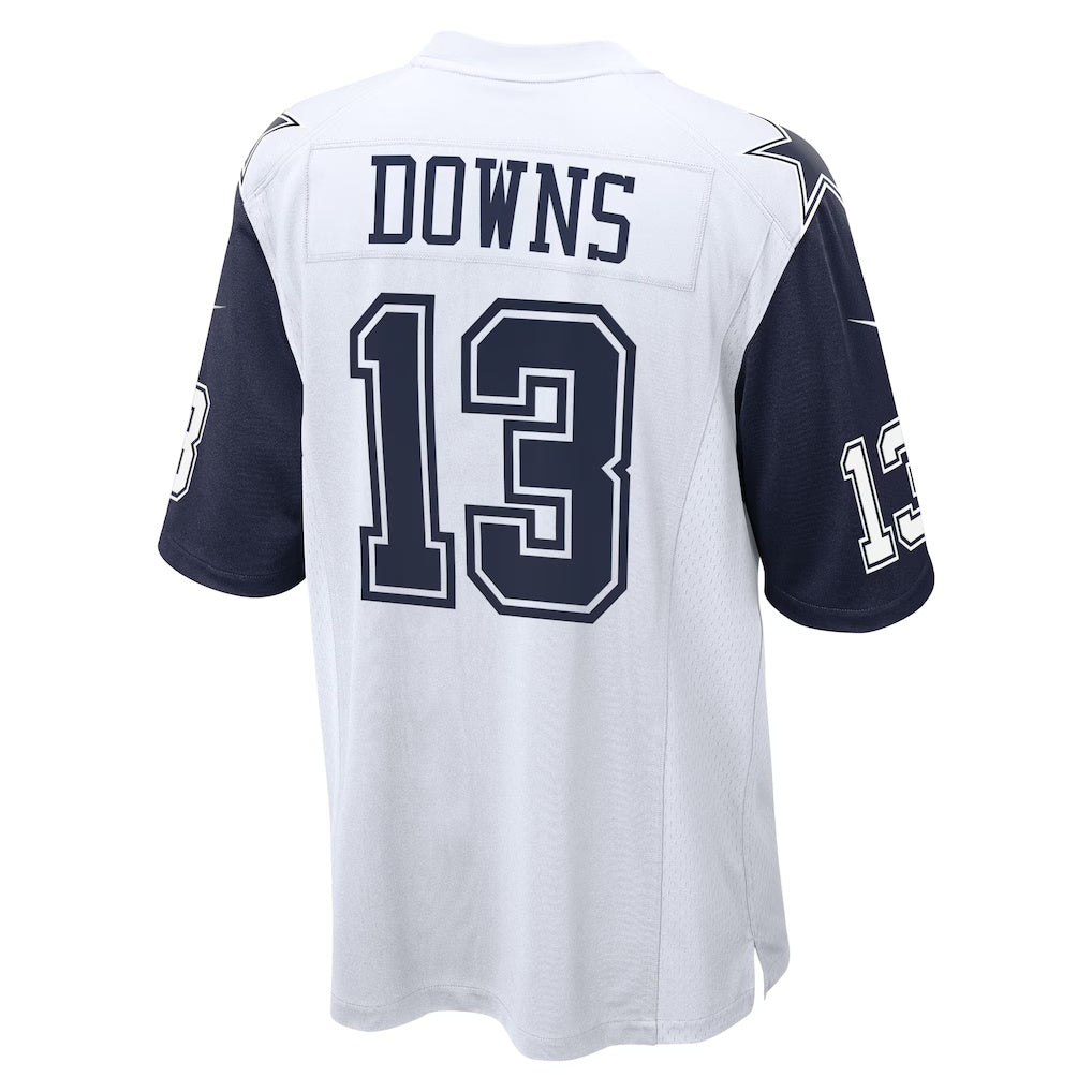 Elroe D.Cowboys #13 Caleb Downs White Alternate Game Stitched Jerseys