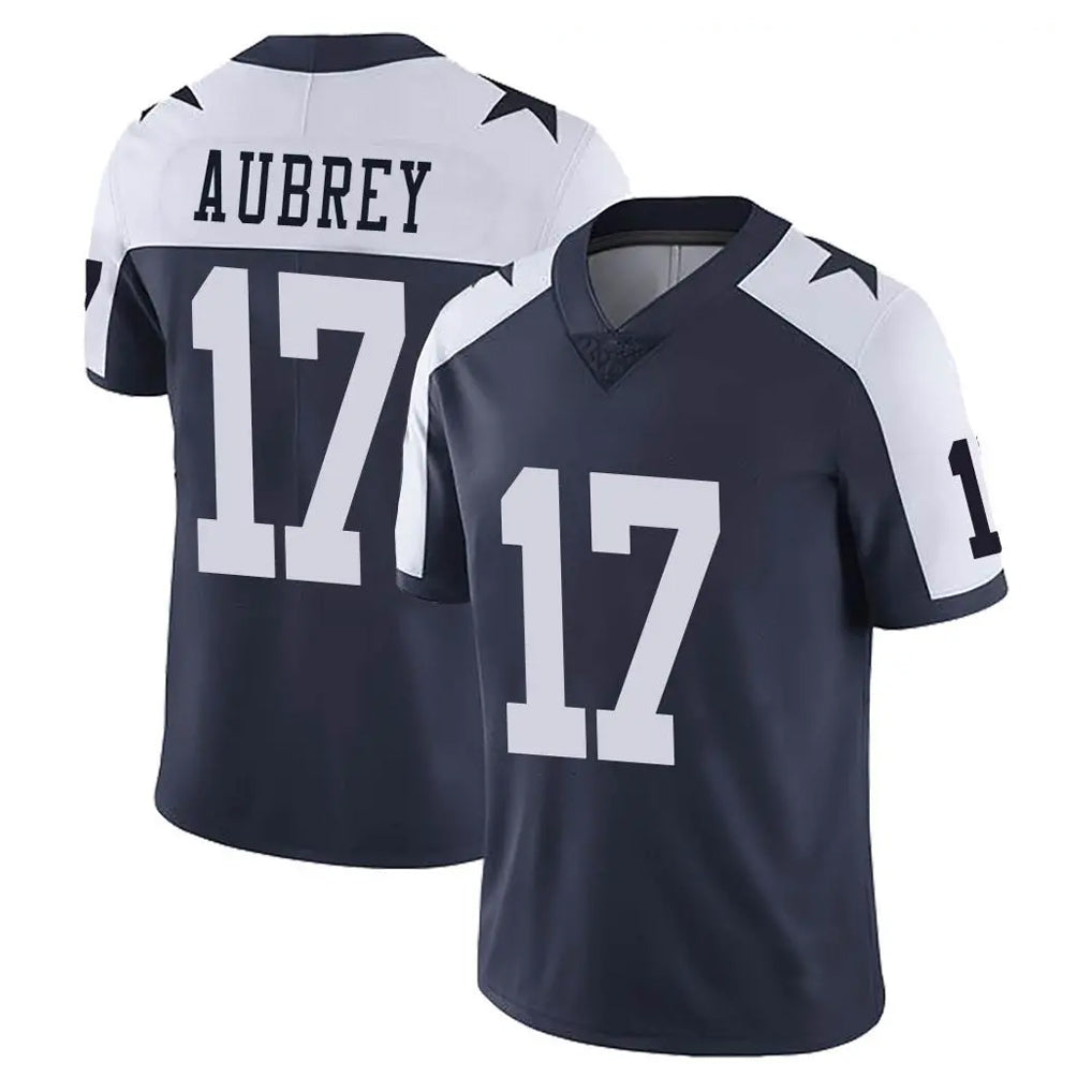 Elroe D.Cowboys #17 Brandon Aubrey Player Navy-White Limited Alternate Vapor Untouchable Home Game Stitched Jerseys