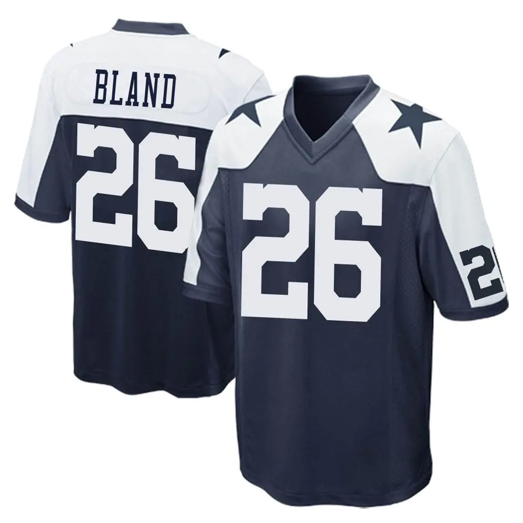 Elroe D.Cowboys #26 DaRon Bland Player Navy-White Alternate Home Game Stitched Jerseys