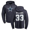 Elroe D.Cowboys #33 Javonte Williams Player Navy Pullover Hoodies Limited Stitched Jerseys