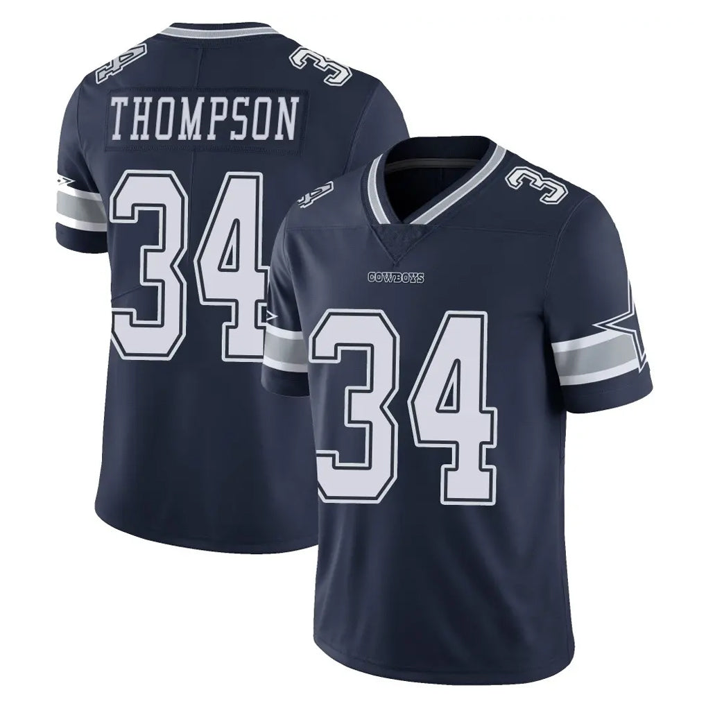 Elroe D.Cowboys #34 Jalen Thompson Player Navy Vapor Untouchable Limited Home Game Stitched Jerseys