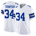 Elroe D.Cowboys #34 Jalen Thompson Player White Limited Vapor F.U.S.E. Home Game Stitched Jerseys