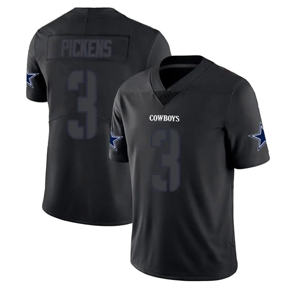 Elroe D.Cowboys #3 George Pickens Player Black Impact Limited Home Game Stitched Jerseys