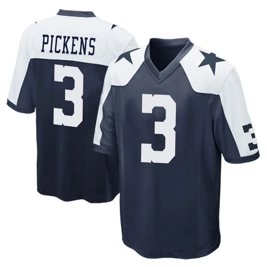 Elroe D.Cowboys #3 George Pickens Player Navy-White Alternate Home Game Stitched Jerseys
