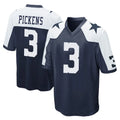 Elroe D.Cowboys #3 George Pickens Player Navy-White Alternate Home Game Stitched Jerseys