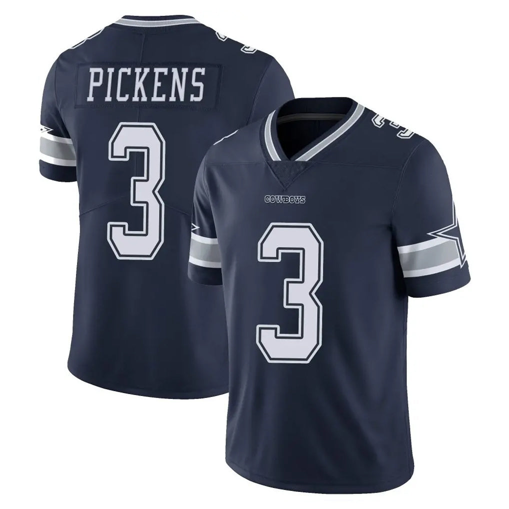 Elroe D.Cowboys #3 George Pickens Player Navy Vapor Untouchable Limited Home Game Stitched Jerseys