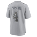 Elroe D.Cowboys #4 Dak Prescott Gray Atmosphere Fashion Game  Stitched Jerseys