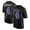 Elroe D.Cowboys #4 Dak Prescott Player Carbon Black Fashion Home Game Stitched Jerseys