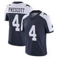 Elroe D.Cowboys #4 Dak Prescott Player Navy-White Limited Alternate Vapor Untouchable Home Game Stitched Jerseys