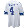 Elroe D.Cowboys #4 Dak Prescott Player White Home Game Stitched Jerseys