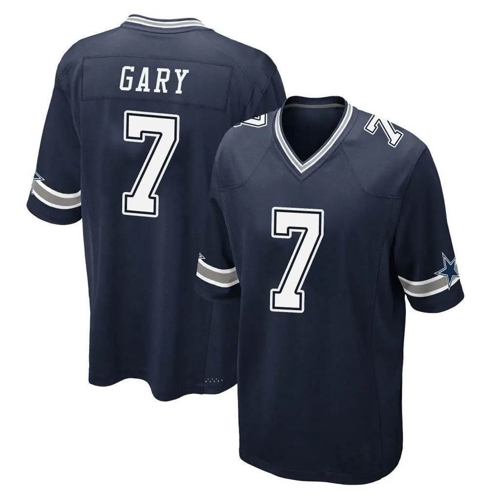 Elroe D.Cowboys #7 Rashan Gary Player Navy Home Game Stitched Jerseys