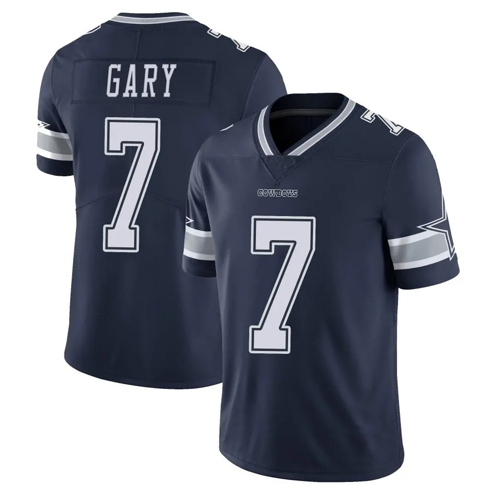 Elroe D.Cowboys #7 Rashan Gary Player Navy Vapor Untouchable Limited Home Game Stitched Jerseys
