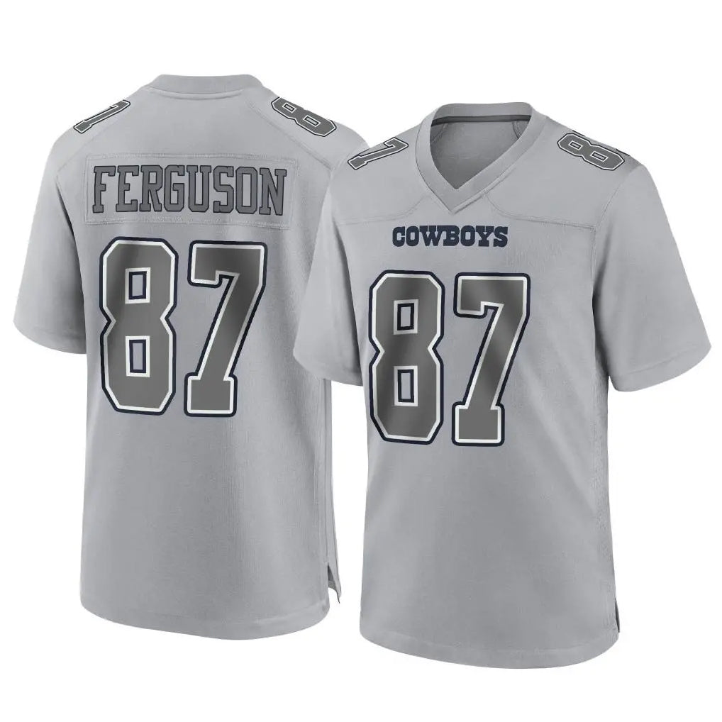 Elroe D.Cowboys #87 Jake Ferguson Player Gray Atmosphere Fashion Home Game Stitched Jerseys