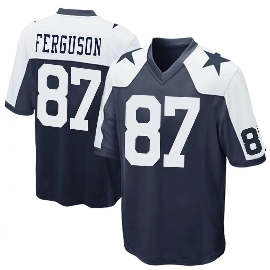 Elroe D.Cowboys #87 Jake Ferguson Player Navy Alternate Home Game Stitched Jerseys