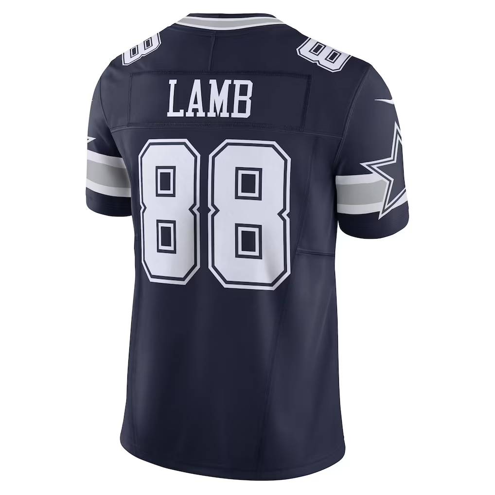Elroe D.Cowboys #88 CeeDee Lamb Navy Vapor F.U.S.E. Limited Stitched Jersey
