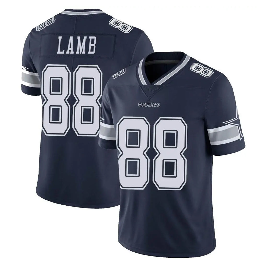Elroe D.Cowboys #88 CeeDee Lamb Player Navy Vapor Untouchable Limited Home Game Stitched Jerseys