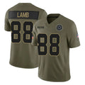 Elroe D.Cowboys #88 CeeDee Lamb Player Olive 2025 Salute to Service Limited Home Game Stitched Jerseys