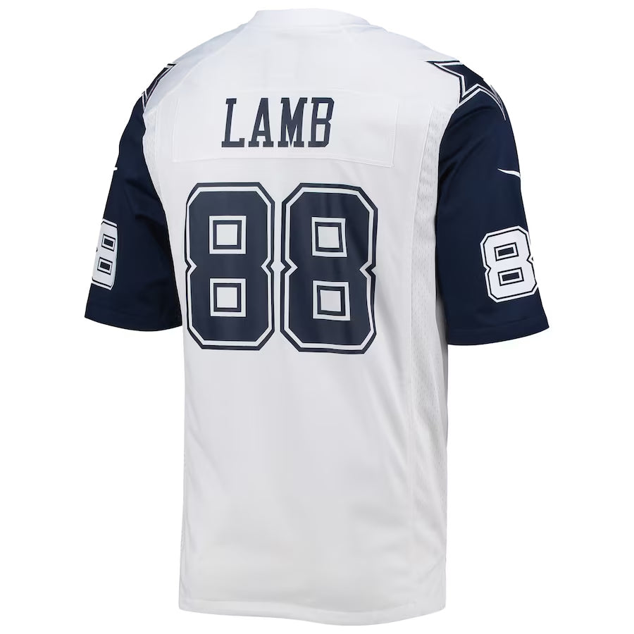 Elroe D.Cowboys #88 CeeDee Lamb Player White Alternate Game Stitched Jerseys