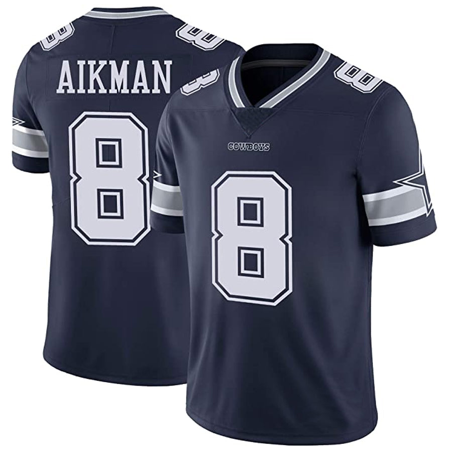 Elroe D.Cowboys #8 Troy Aikman Player Navy Vapor Untouchable Limited Stitched Jerseys