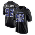 Elroe D.Cowboys #92 Quinnen Williams Player Carbon Black Fashion Home Game Stitched Jerseys