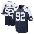 Elroe D.Cowboys #92 Quinnen Williams Player Navy-White Alternate Home Game Stitched Jerseys