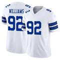 Elroe D.Cowboys #92 Quinnen Williams Player White Limited Vapor F.U.S.E. Home Game Stitched Jerseys