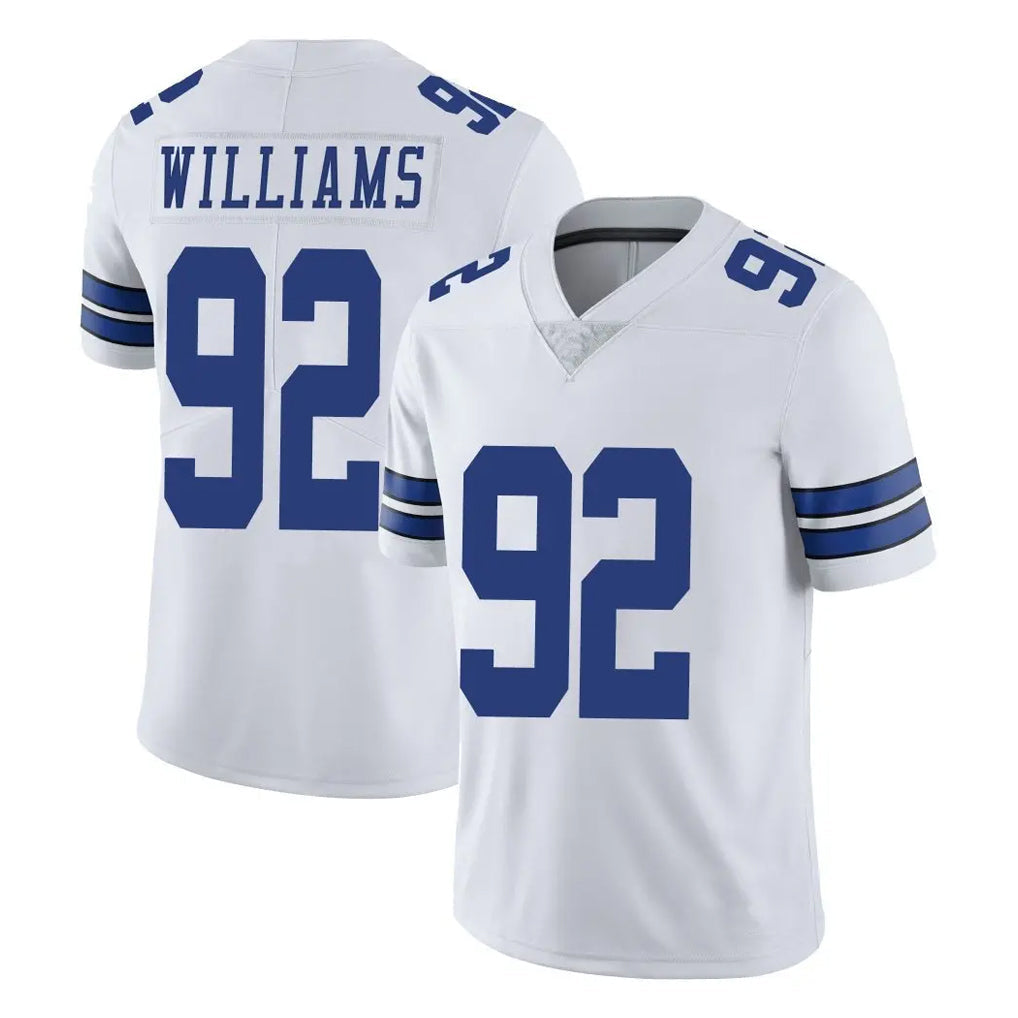 Elroe D.Cowboys #92 Quinnen Williams Player White Vapor Untouchable Limited Home Game Stitched Jerseys