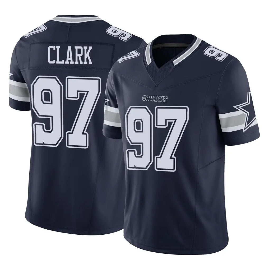 Elroe D.Cowboys #97 Kenny Clark Player Navy Limited Vapor F.U.S.E. Home Game Stitched Jerseys