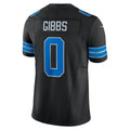 Elroe D.Lions #0 Jahmyr Gibbs Player Black Vapor F.U.S.E. Limited Game Stitched Jerseys