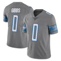 Elroe D.Lions #0 Jahmyr Gibbs Player Gray Vapor Untouchable Limited Home Game Stitched Jerseys