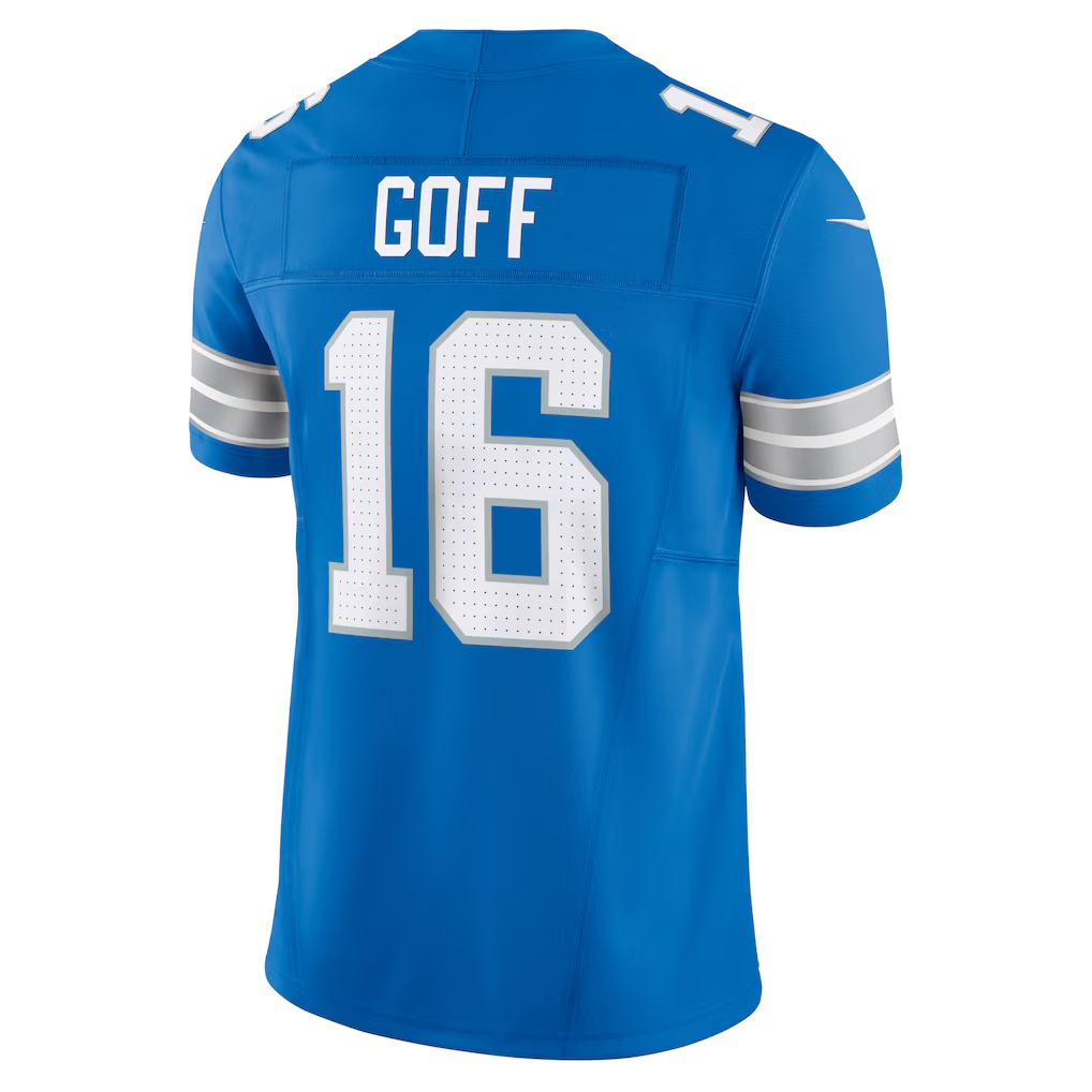 Elroe D.Lions #16 Jared Goff Blue Vapor F.U.S.E. Limited Stitched Jerseys