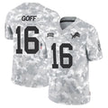 Elroe D.Lions #16 Jared Goff Player Arctic Camo Salute to Service Limited Stitched Jerseys