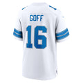 Elroe D.Lions #16 Jared Goff Player White Home Game Stitched Jerseys