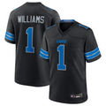 Elroe D.Lions #1 Jameson Williams Player Black Replica Game Stitched Jerseys