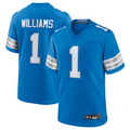 Elroe D.Lions #1 Jameson Williams Player Blue Replica Game Stitched Jerseys