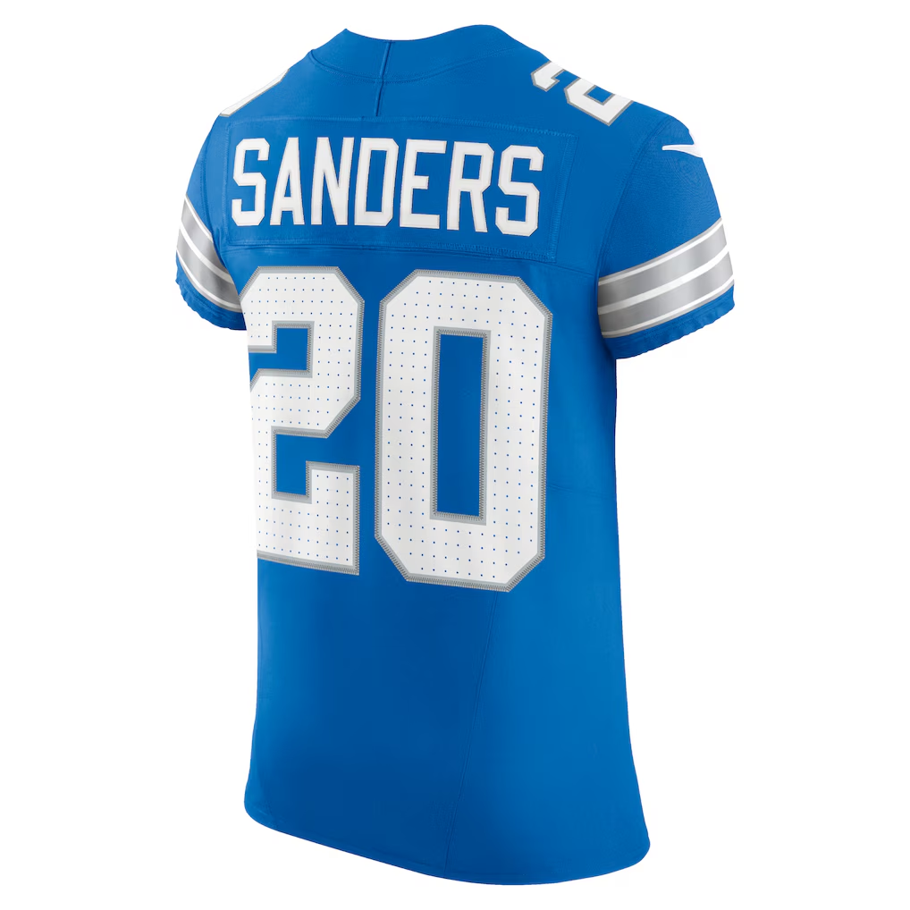 Elroe D.Lions #20 Barry Sanders Blue Team Vapor F.U.S.E. Elite Stitched Jerseys