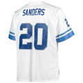 Elroe D.Lions #20 Barry Sanders Mitchell & Ness White Big & Tall 1996 Retired Player Replica Stitched Puhic Jersey