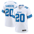 Elroe D.Lions #20 Barry Sanders Player White Game Stitched Jerseys