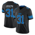 Elroe D.Lions #31 Kerby Joseph Player Black Alternate Vapor F.U.S.E. Limited Home Game Stitched Jerseys