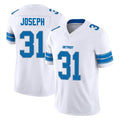 Elroe D.Lions #31 Kerby Joseph Player White Limited Vapor F.U.S.E. Alternate Home Game Stitched Jerseys