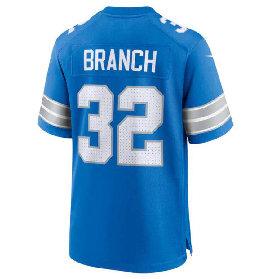 Elroe D.Lions #32 Brian Branch Blue Game Jersey American Stitched Stitched Jerseys