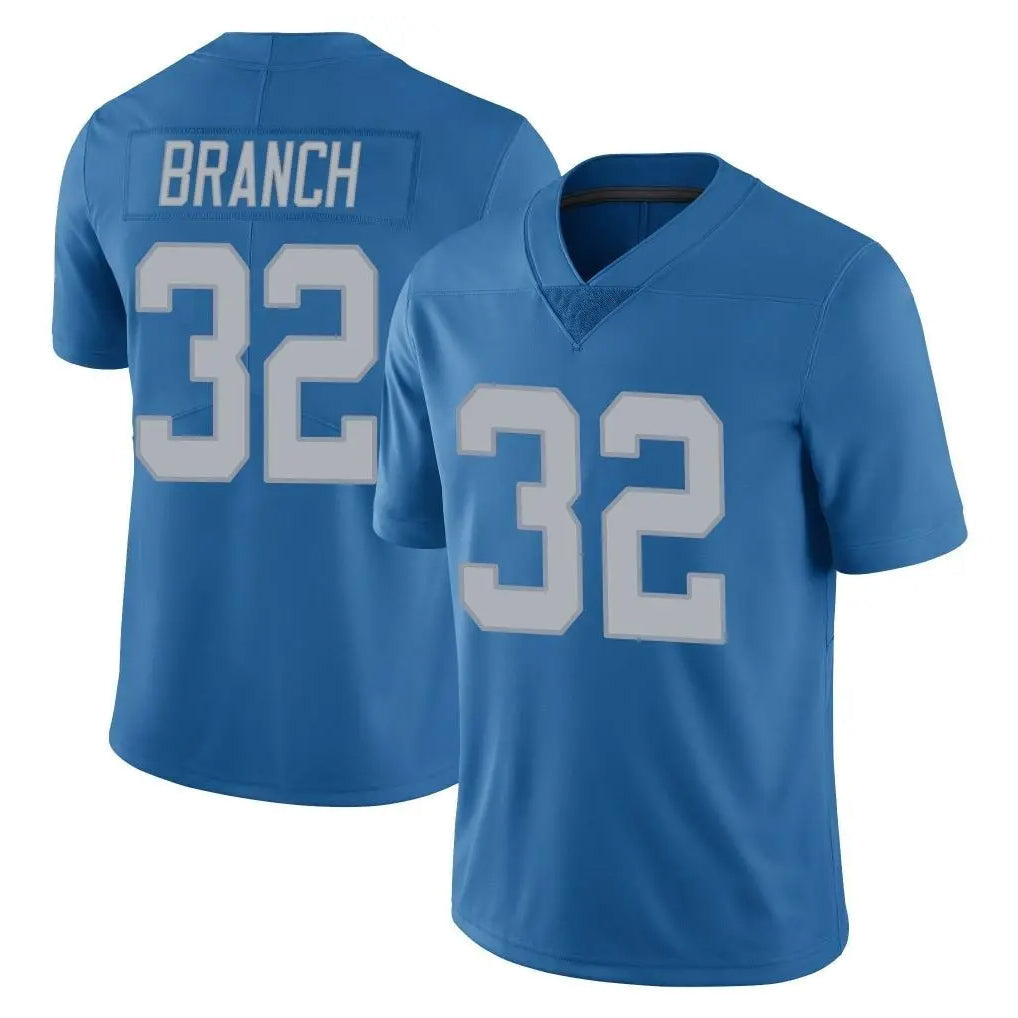Elroe D.Lions #32 Brian Branch Player Blue Limited Throwback Vapor Untouchable Stitched Jerseys