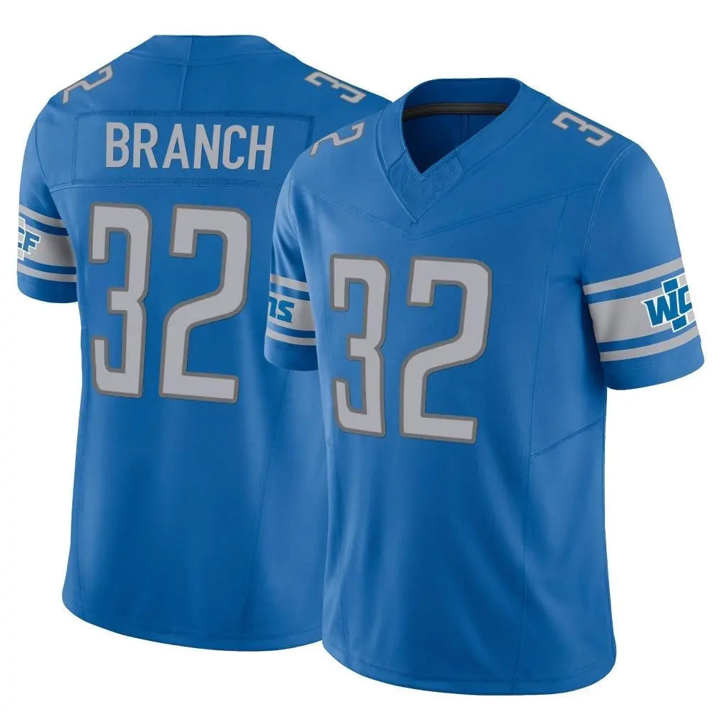 Elroe D.Lions #32 Brian Branch Player Blue Vapor F.U.S.E. Limited Home Game Stitched Jerseys