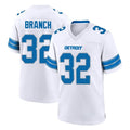 Elroe D.Lions #32 Brian Branch Player White Alternate Home Game Stitched Jerseys