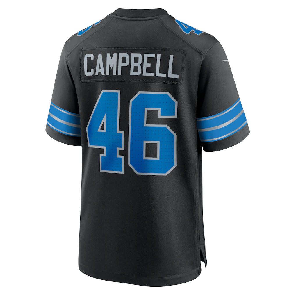 Elroe D.Lions #46 Jack Campbell Black 2nd Alternate Game Stitched Jerseys