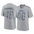 Elroe D.Lions #46 Jack Campbell Player Gray Atmosphere Fashion Home Game Stitched Jerseys