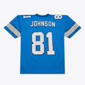 Elroe D.Lions #81 Calvin Johnson Mitchell & Ness Blue 2007 Legacy Replica JerseyStitched Puhic Game Jerseys